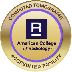 American College of Radiology accredited facility for computed tomography, ensuring high-quality diagnostic imaging services.