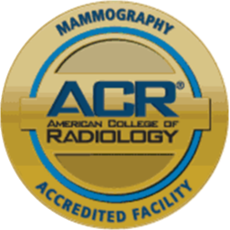 American College of Radiology accredited facility for mammography, ensuring high-quality diagnostic imaging services.